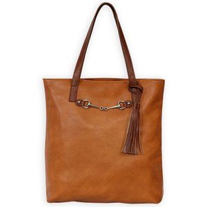 Snaffle Bit Tote Purse Bag Brown - Cowgirl